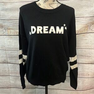 Carmen Marc Valvo DREAM Sweater Pullover NWT Black Size Large